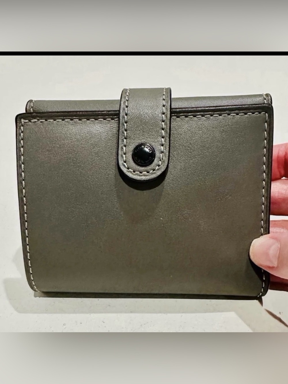 💕Coach Retail Store Leather Small Heather Gray Billfold Walllet NWOT!💕 👛